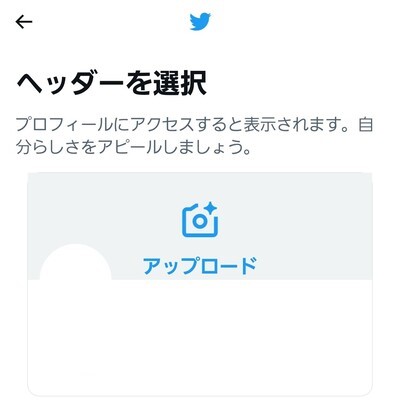 プロフィール設定