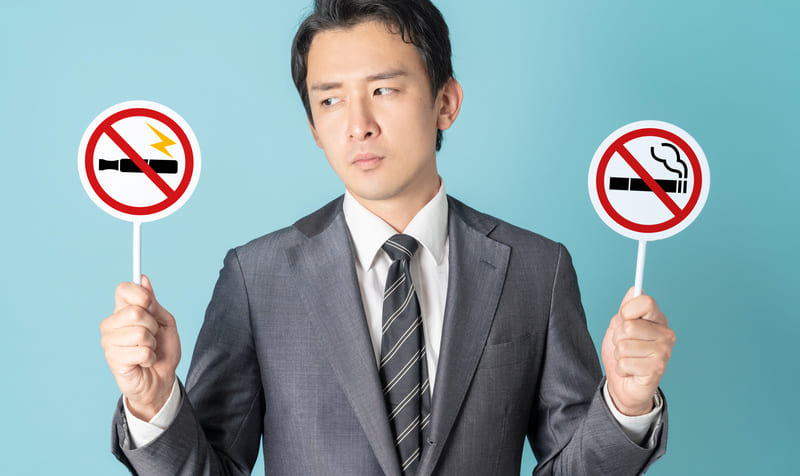 禁煙に悩む男性