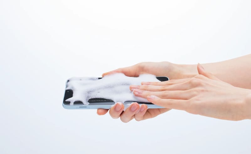 ハンドソープで丸洗い可能