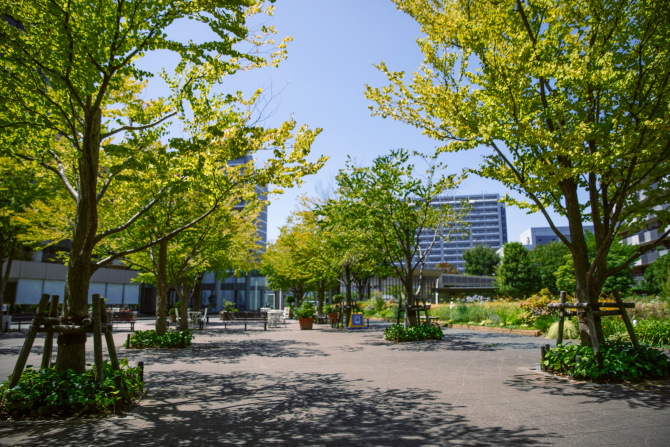 ニュートンプレイスのガーデンテラス