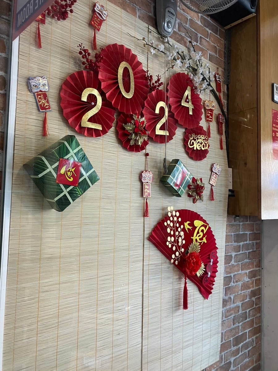 店内の正月飾り