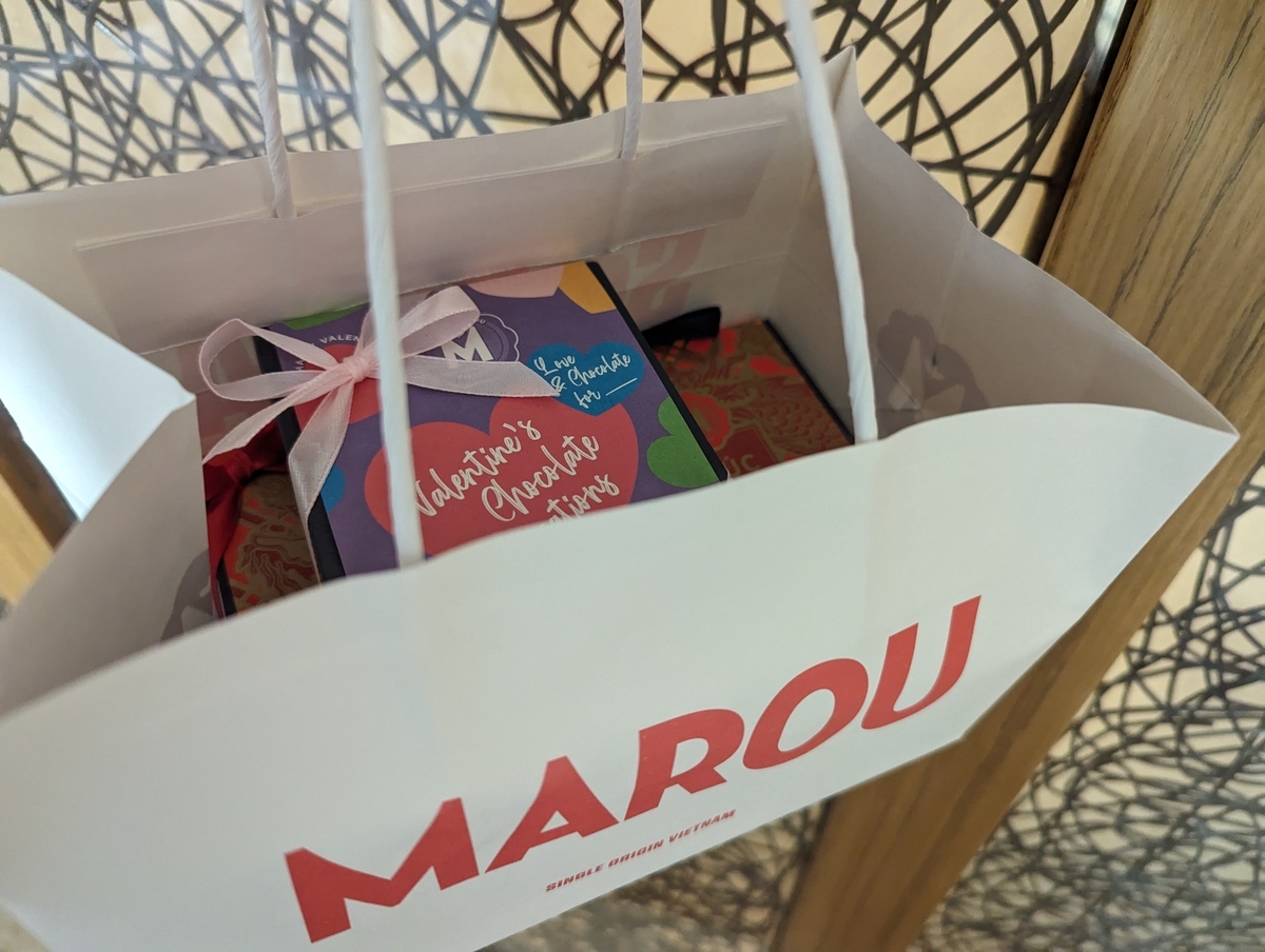 MAROUのチョコレートのパッケージは可愛い