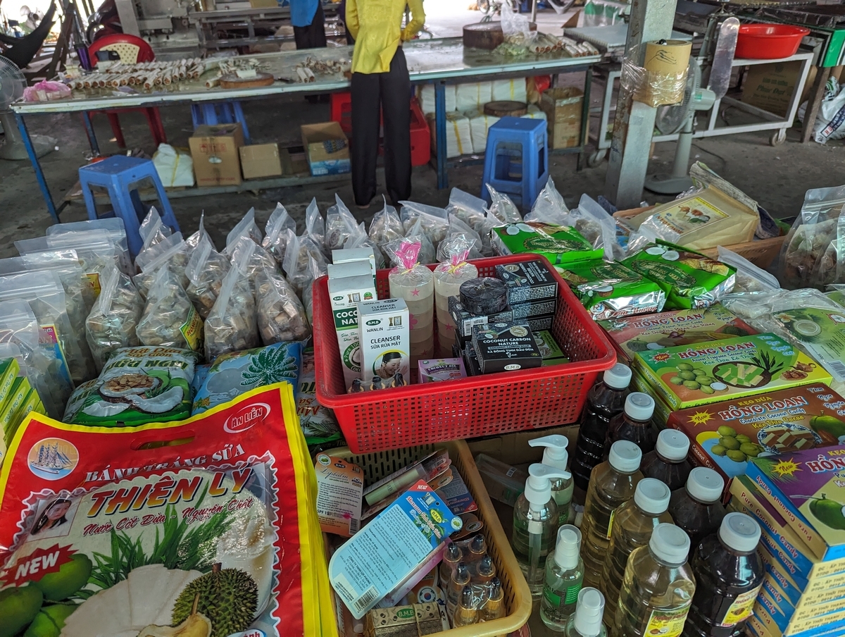 ココナッツ関連の食品や化粧品などのお土産