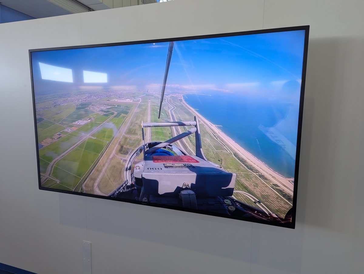 視界のイメージはこんな感じで空を飛ぶ。360度対応