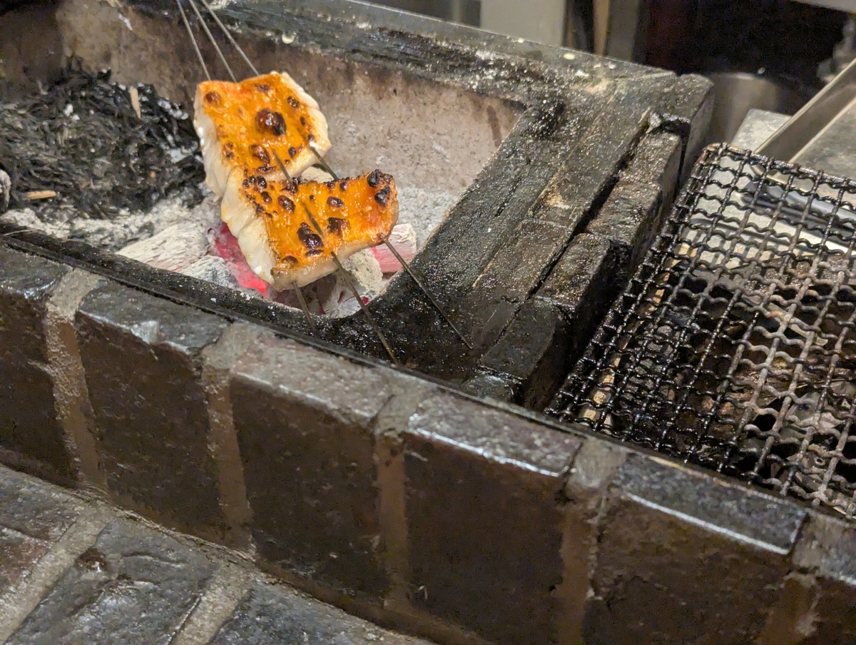 皮目が非常に美しい色合いになった金目鯛