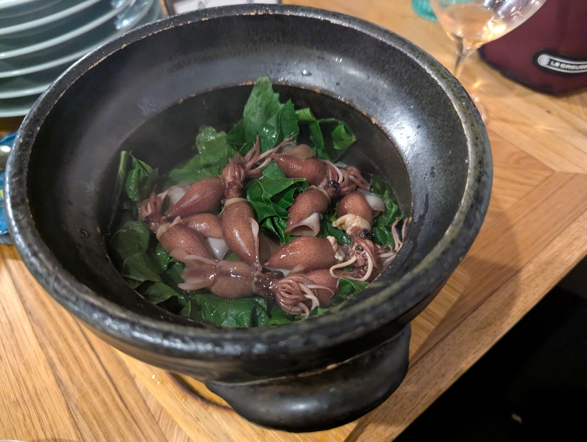 ホタルイカと青菜の土鍋ご飯 2,640円