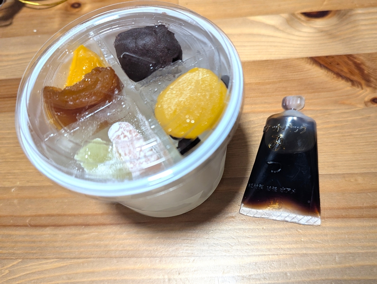 美味しそうなあんみつパック