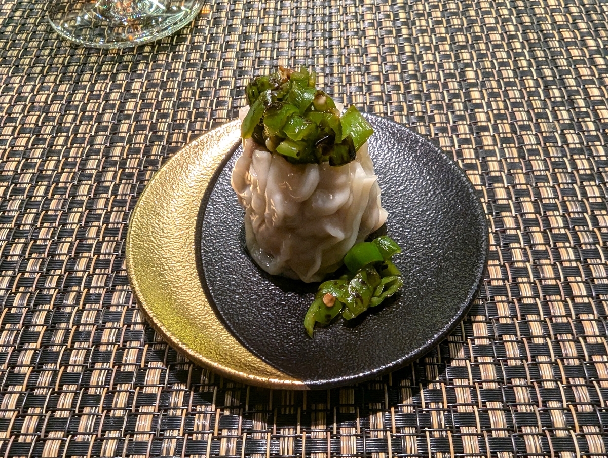 中華料理しげ乃のコース料理『焼売 万願寺唐辛子』