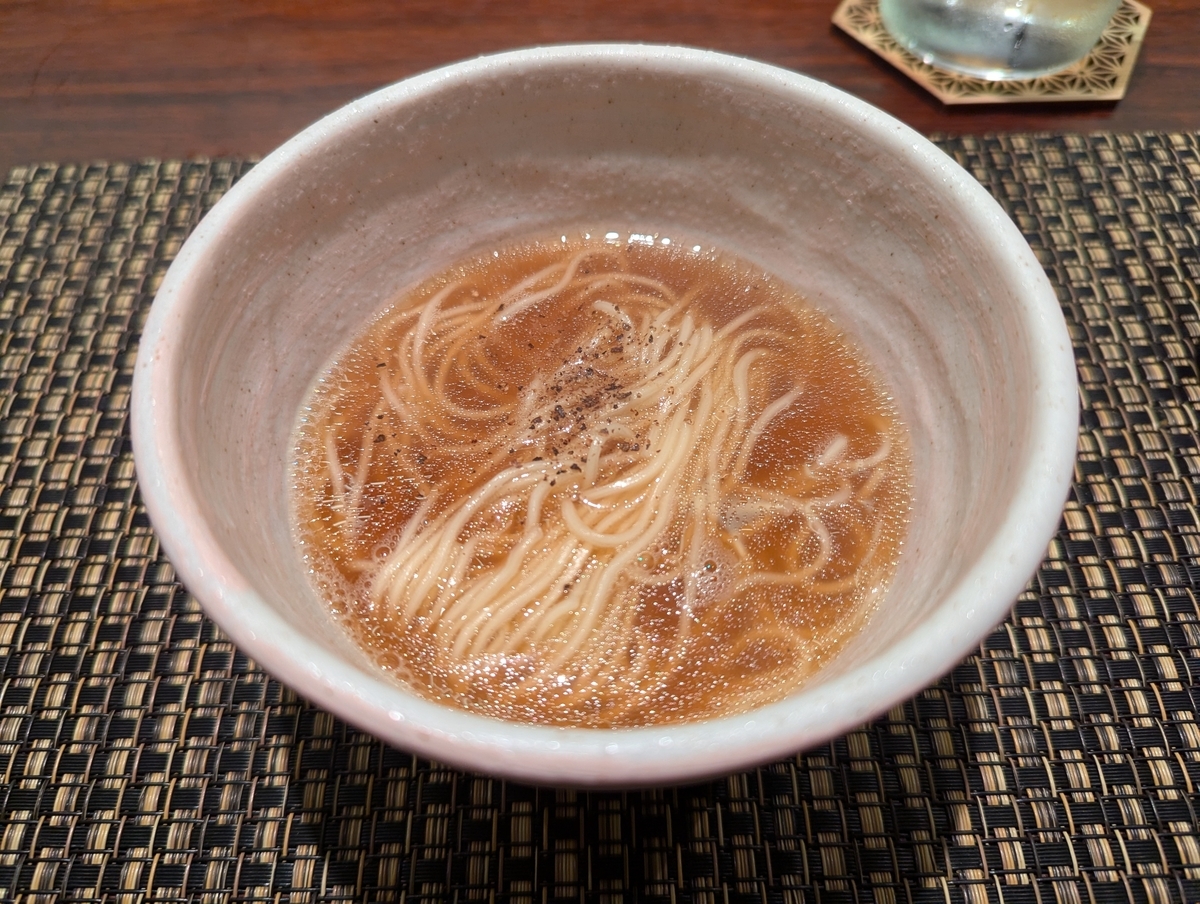 中華料理しげ乃のコース料理『〆の麺』