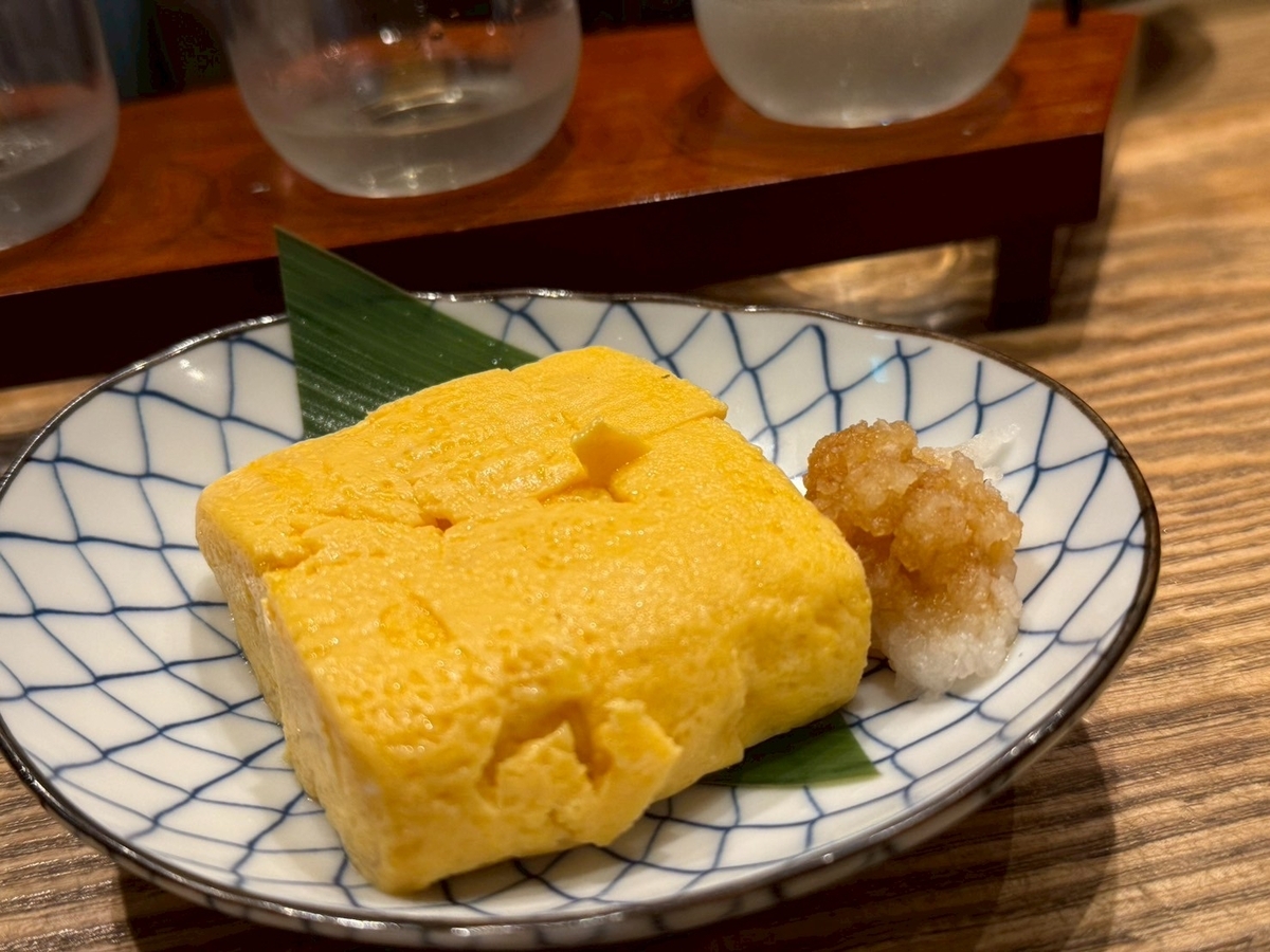 酒屋の出汁巻き～灘の甘酒風味～（税込605円）