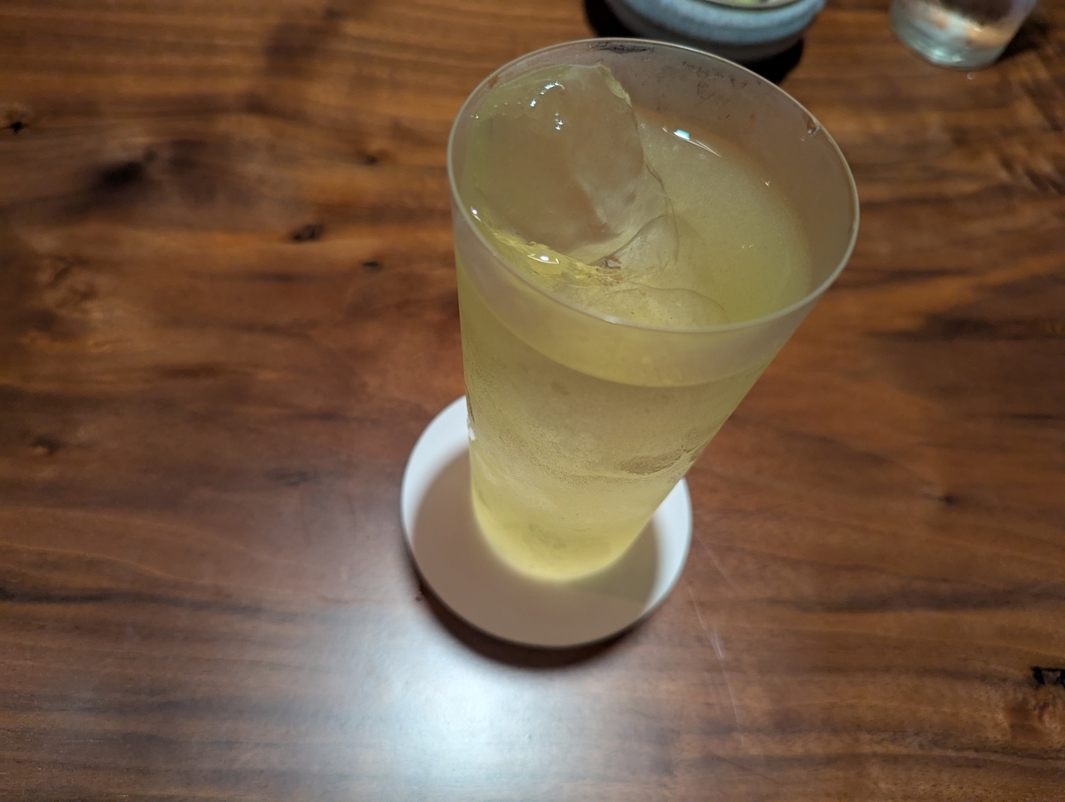 国分寺・翔のお茶割り①（一保堂京煎り番茶割り）