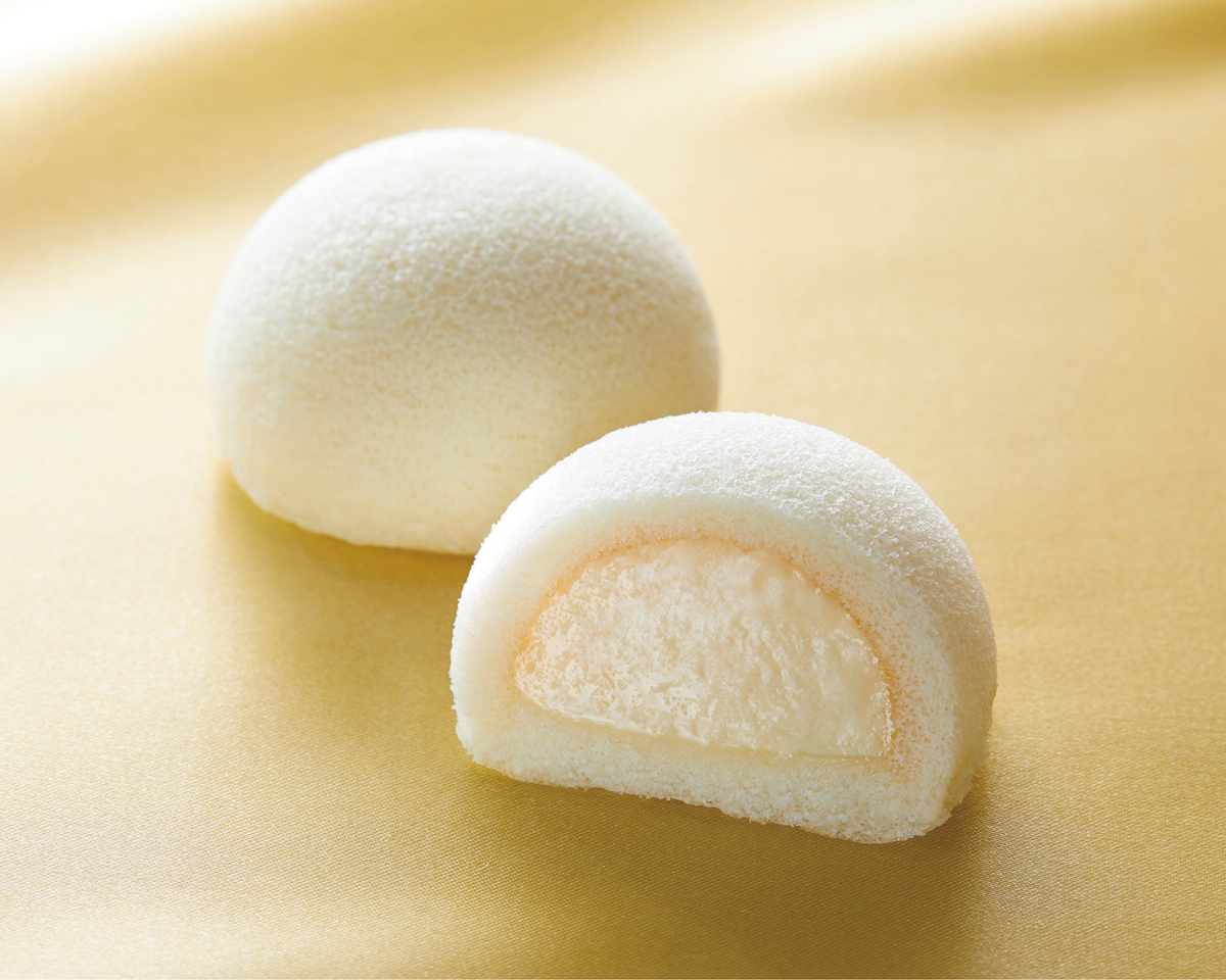 萩の調 煌 ホワイトの断面。白い生地に白いクリーム
