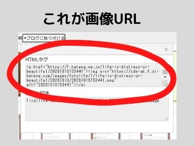 はてなブログ　画像URL　確認方法