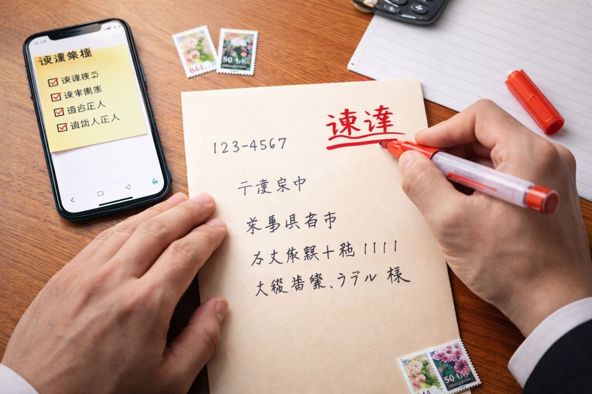 速達はコンビニから出せる?失敗しない出し方と最短で届くコツ - ライフメモ+(プラス)