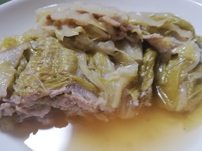 電気圧力鍋で 白菜と豚バラ肉のミルフィーユ 重ね煮 象印圧力ih鍋 煮込み自慢 を使ったレシピのご紹介 シンプルライフで心も体も健康に