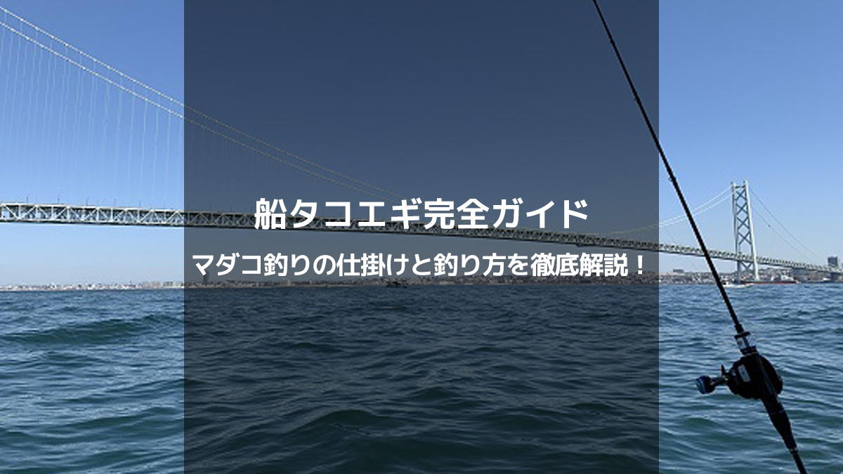 船タコエギ完全ガイド：マダコ釣りの仕掛けと釣り方の徹底解説！