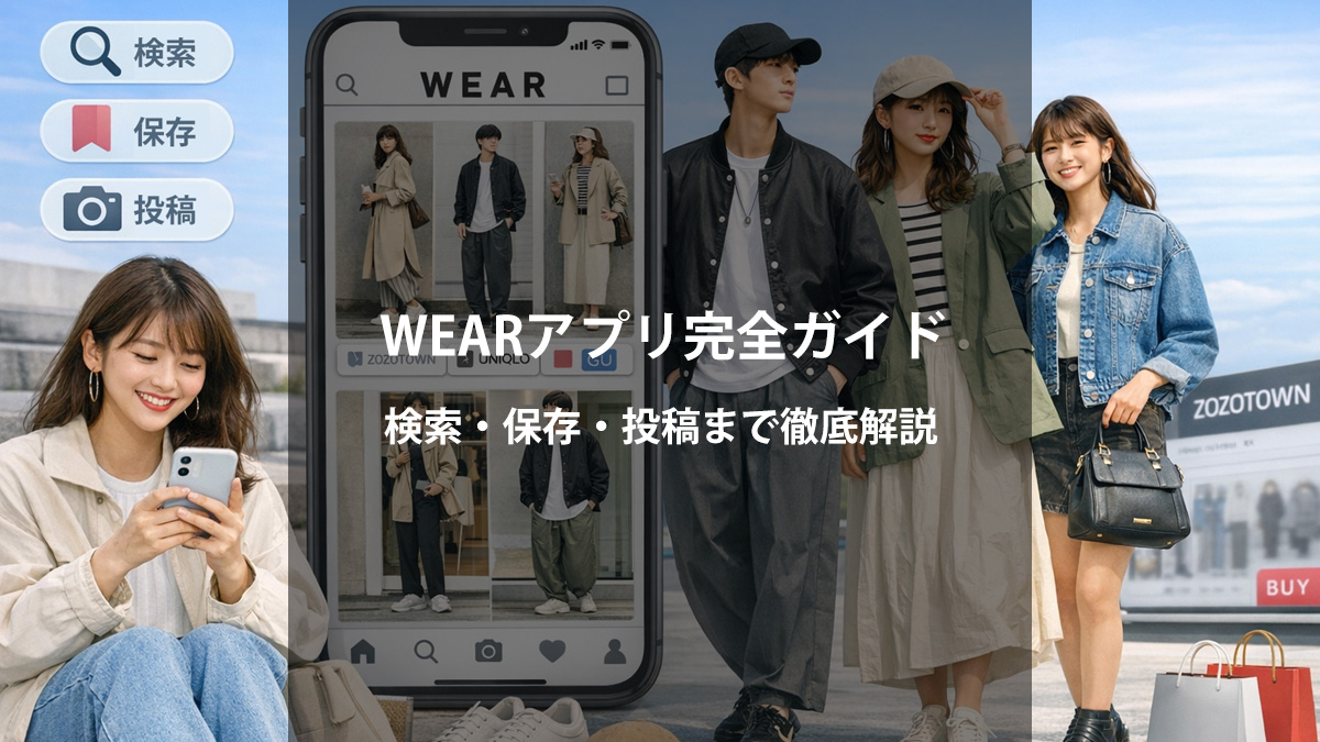 WEARアプリの使い方完全ガイド｜検索・保存・投稿まで初心者向けに徹底解説