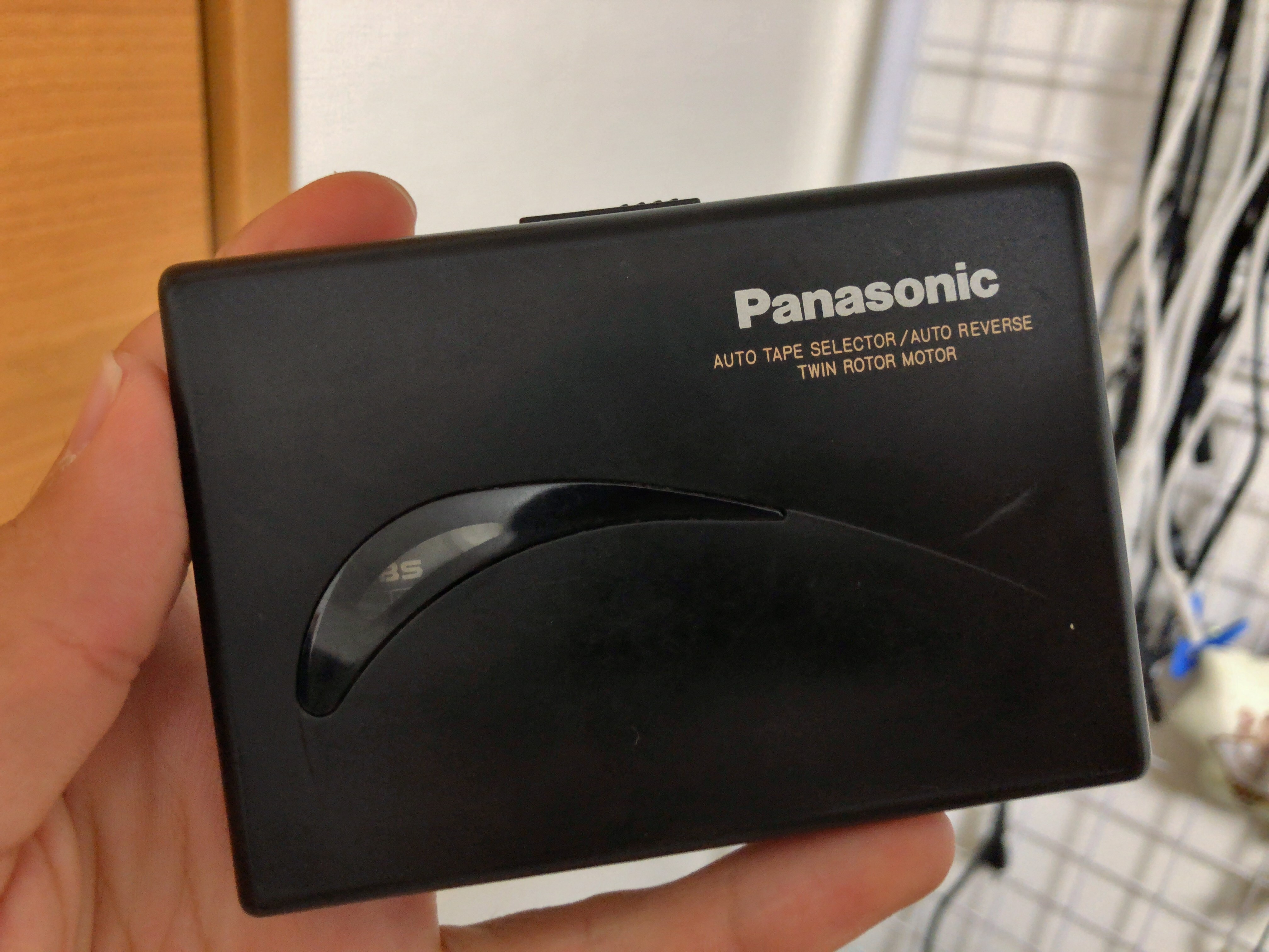 【ジャンク】　Panasoni S-XBS カセットプレーヤー　RQ-S55 ジャンク品】 Panasonic カセットプレーヤーS-XBS RQ-S55