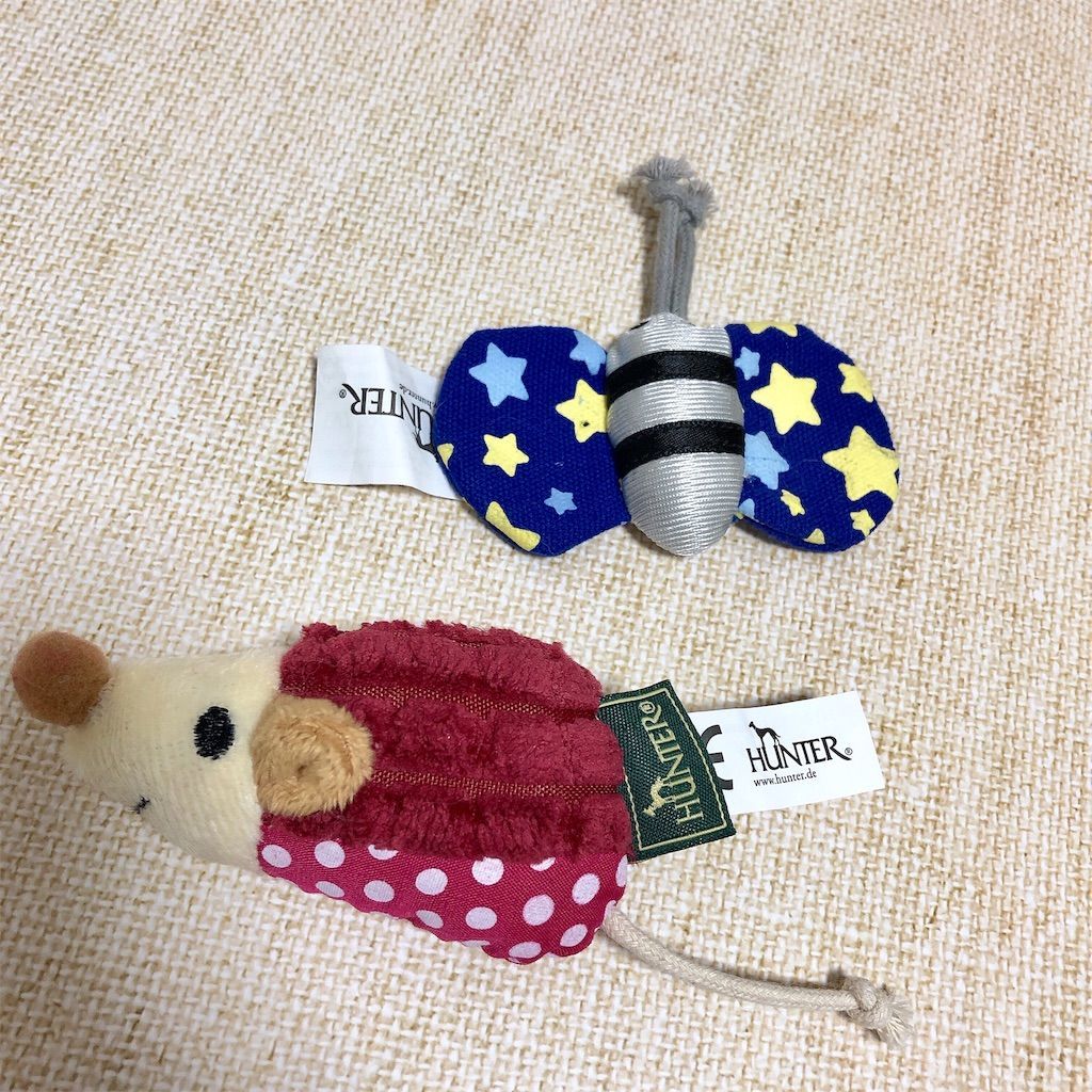 ハンターの猫用おもちゃ 購入時の状態