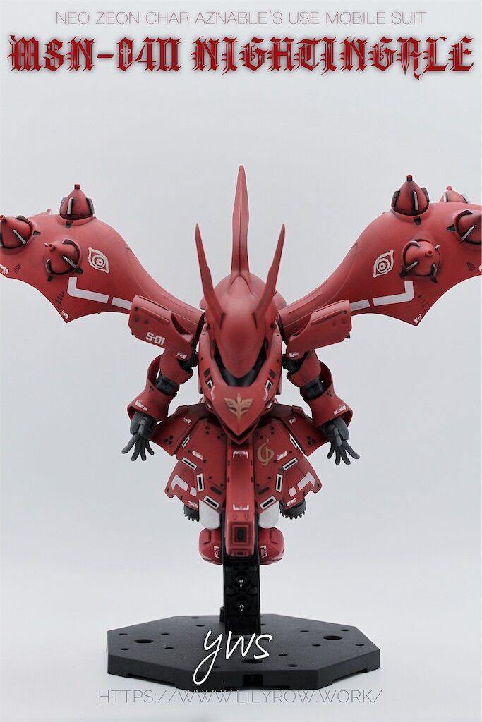 SDCSナイチンゲール改修塗装済み完成品 ガンプラ全塗装:SDCSナイチンゲールvol.2改修編(gunpla SDCS nightingale vol.2)
