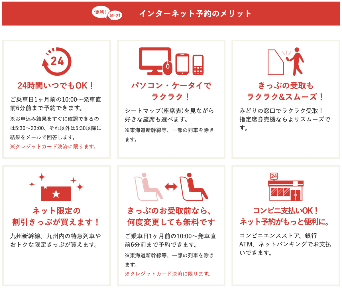 ネット予約のメリット