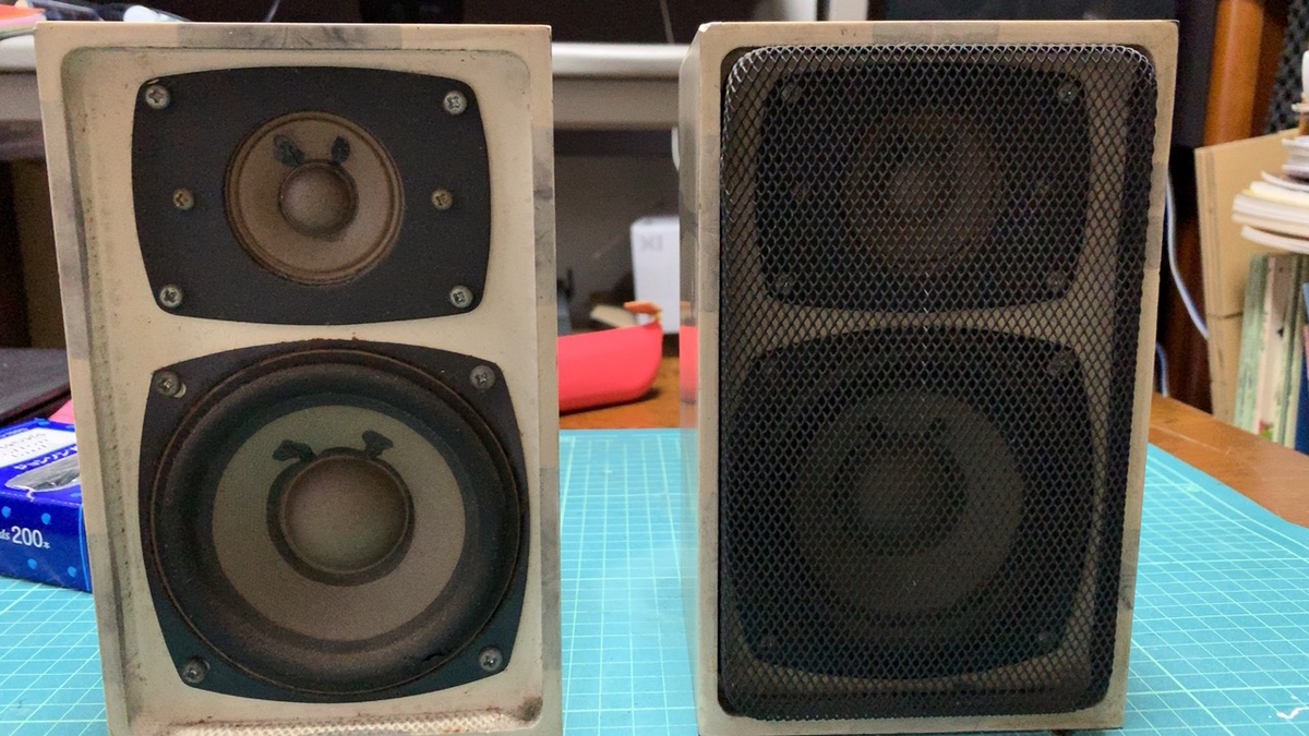 【ジャンク】 MINI HIGH POWER SPEAKER スピーカー MINI HIGH POWER SPEAKER ① - 羽田電器産業 ステレオ事業部