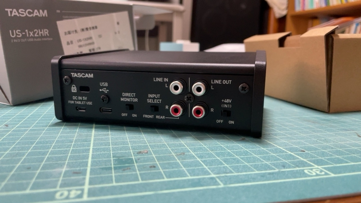 TASCAM US-1×2HR ① - 羽田電器産業 ステレオ事業部