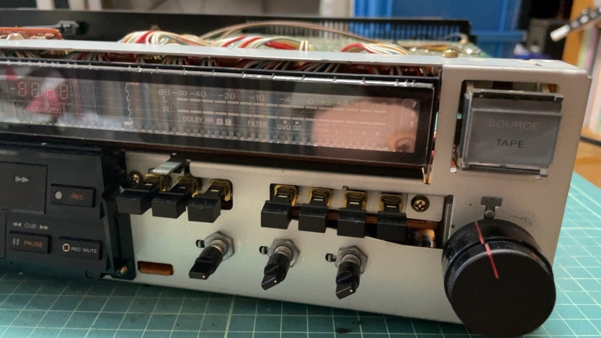 TC-K666ESのセレクター修理 - 羽田電器産業 ステレオ事業部