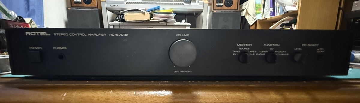ROTEL RC-1000 & DENON POA-T2 セット動作確認済み ROTEL RC-870BX ① - 羽田電器産業 ステレオ事業部