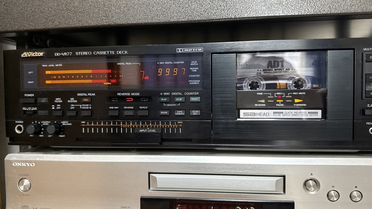 Victor DD-VR77 ステレオカセットデッキ ジャンク品 Victor DD-VR77型 ④ - 羽田電器産業 ステレオ事業部