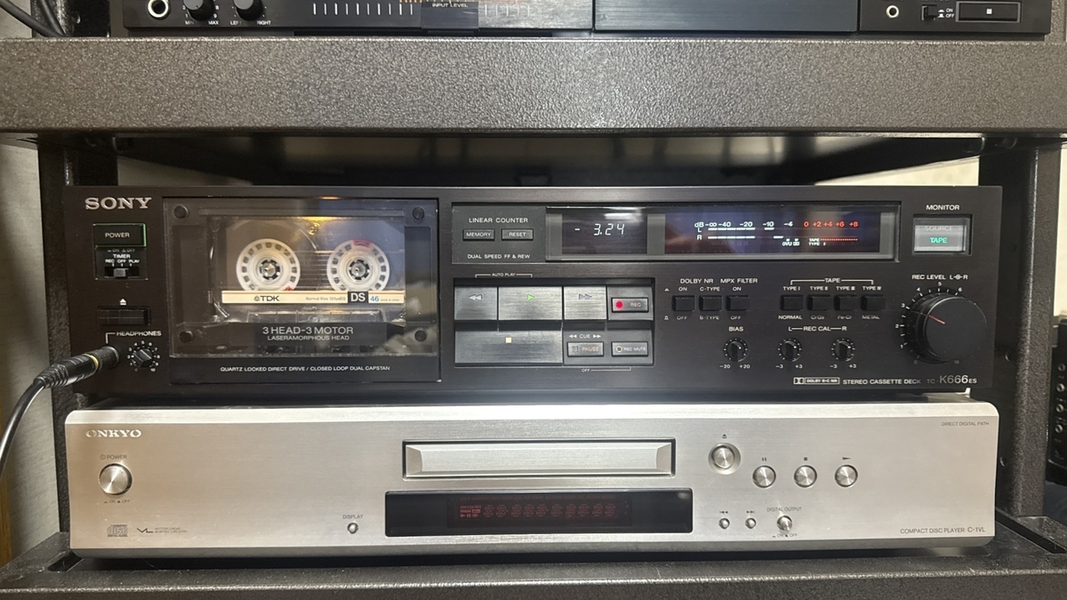 通電のみ　SONY TC-K666ES カセットデッキ SONY TC-K666ES 録音歪 - 羽田電器産業 ステレオ事業部