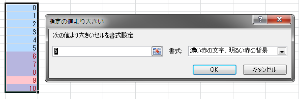 Excel 条件付き書式 指定の値より大きい Excel 条件付き書式 指定の値より大きい