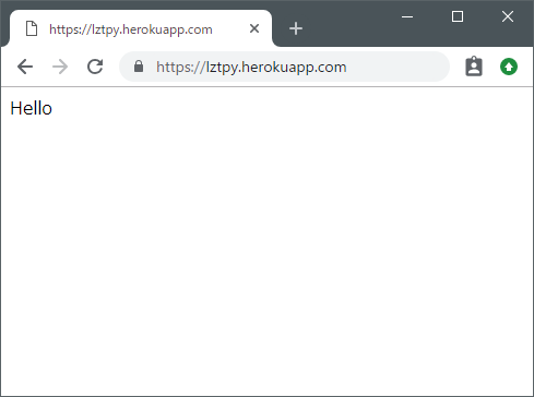 Herokuにデプロイした画面の表示 Herokuにデプロイした画面の表示