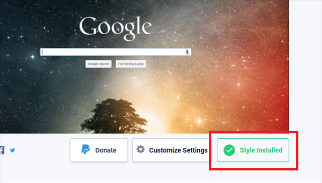 Style Installed Style Installed