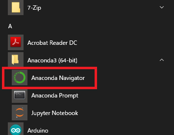 Anaconda Navigatorを起動