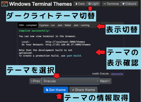 画面説明 画面説明