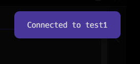 Connected to test1