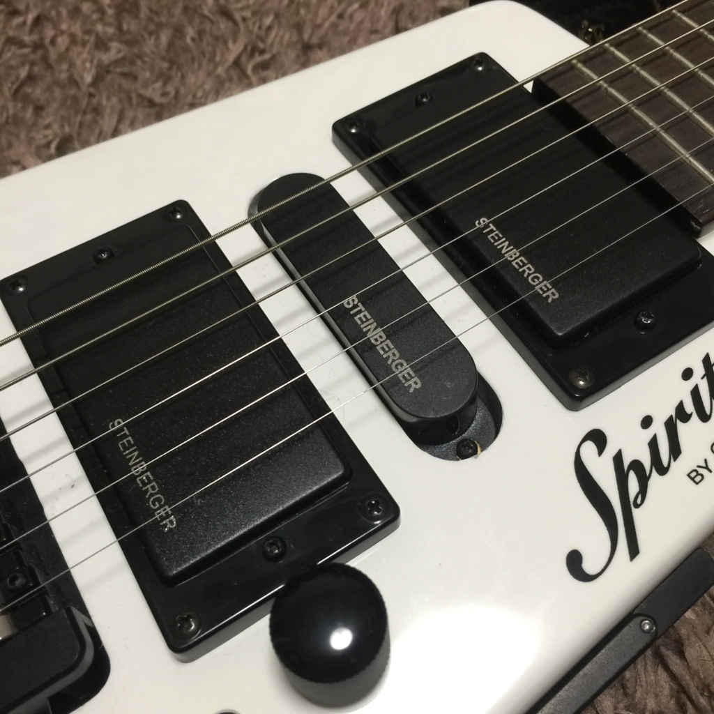 5B8 Spirit BY STEINBERGERエレキギターブラック音出し確認 5B8 Spirit BY STEINBERGERエレキギターブラック音出し確認