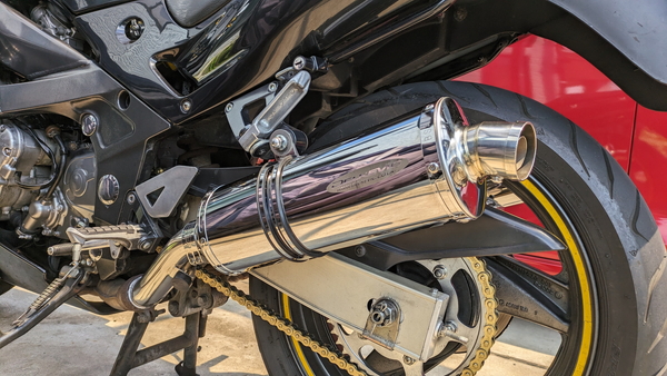 ZZR400 マフラー デルケビック チタン ZZR400 マフラー交換（デルケビックS/O） - りっくす手記