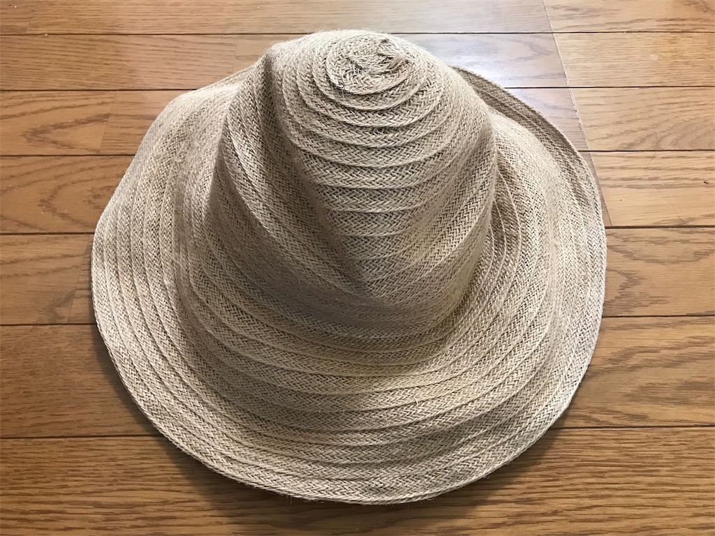 麦わら帽子 麻帽子 の型崩れ直しとリメイク 気ままliyaのええがなlife