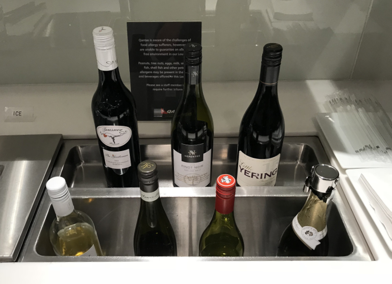 カンタス航空ラウンジワイン カンタス航空ラウンジワイン