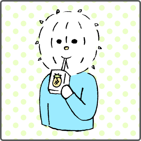 f:id:logequal:20160709193638p:plain ジュースを飲むイコール君