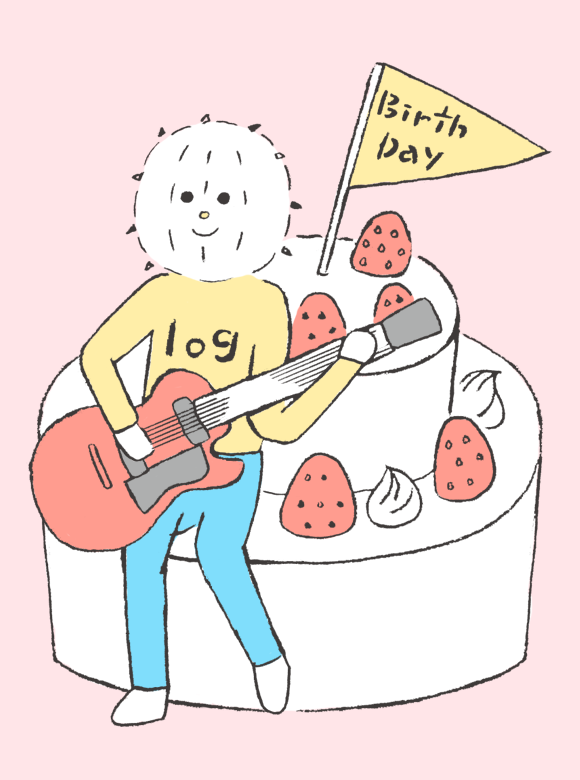 f:id:logequal:20160724194122p:plain バースデーライブで弾き語るイコール君
