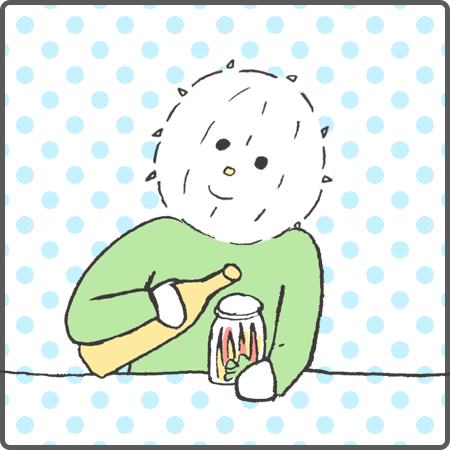 f:id:logequal:20160814201426p:plain ピクスルを漬けるイコール君