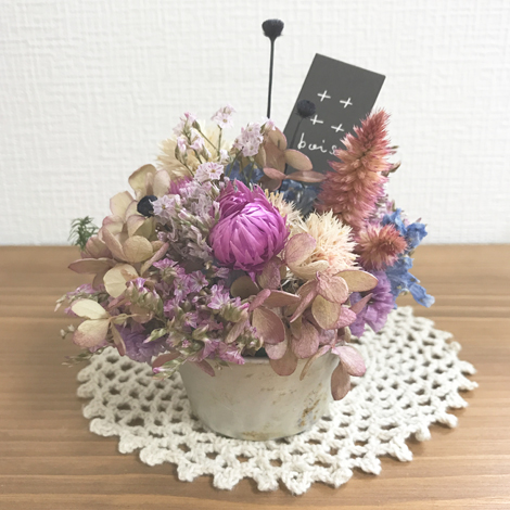 f:id:logequal:20161204202346j:plain boisさんで購入したドライフラワー
