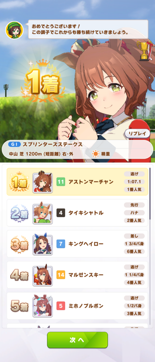 アストンマーチャン育成シナリオの感想とか（ネタバレあり