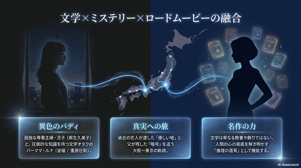 『月夜行路』のバディと文学ミステリーの物語設定