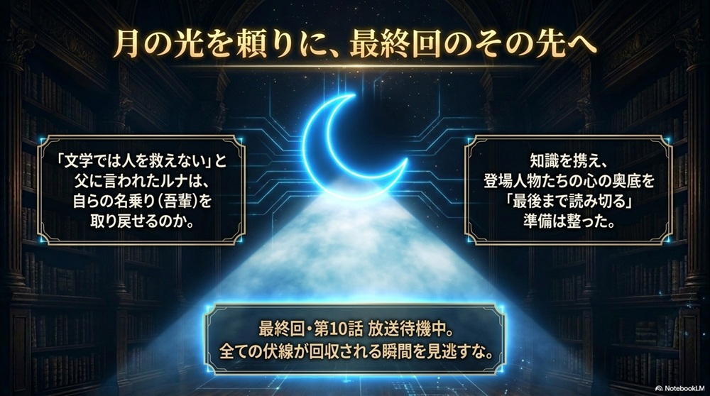 『月夜行路』最終回に向けた伏線回収と読書の手引き