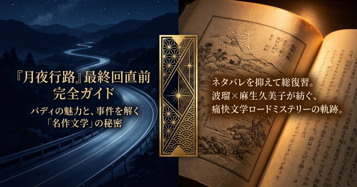 『ゲツヤコウロ』最終回直前完全ガイド：文学ロードミステリーの軌跡