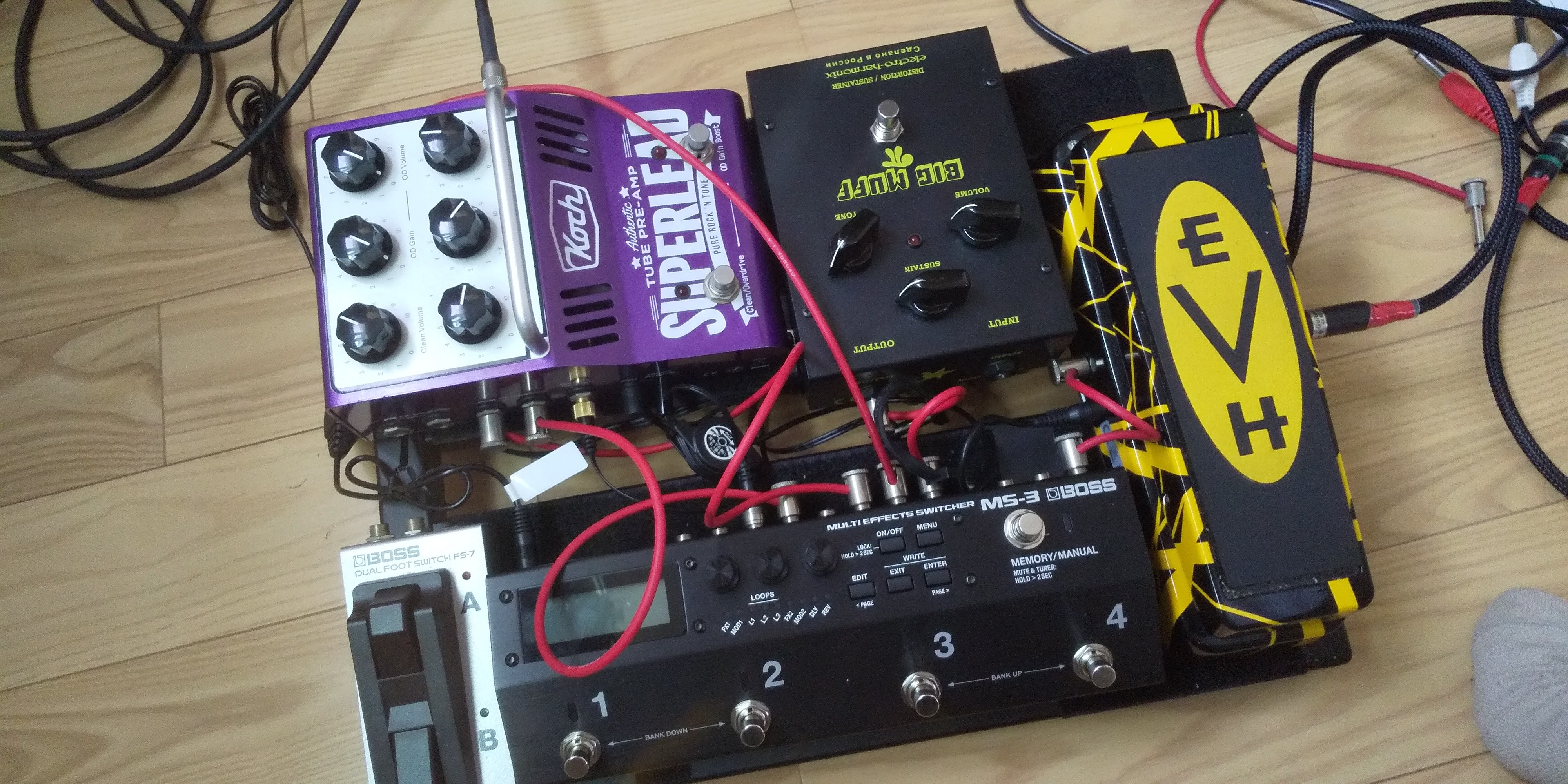 【おまけ付き】　エフェクター　セット　(ディレイ、バッファ、ワウ) Re：ゼロから始めるエフェクターボード【第2回】浅くて深い